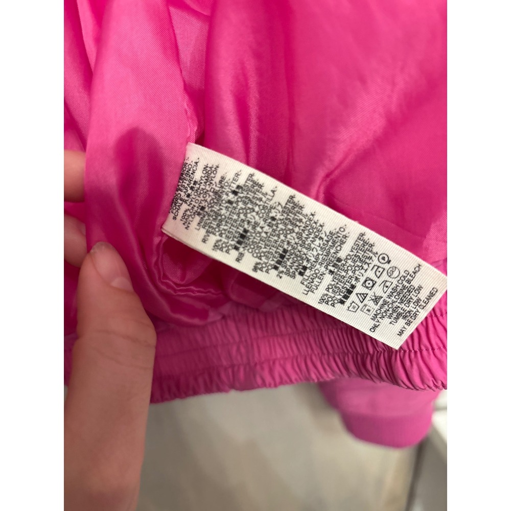 Free People Hot Shot Puffer Jacket Pink Cropped Quilted Zip Up Size Small - Picture 10 of 11